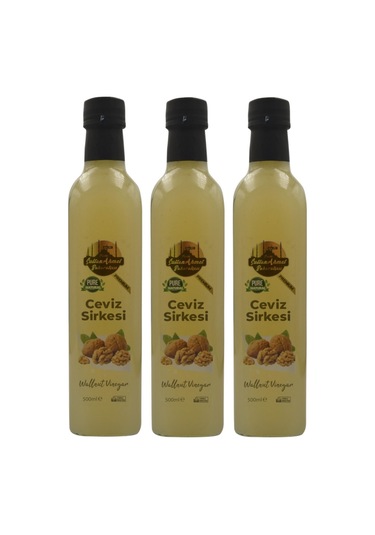 Ceviz Sirkesi 3x500 Ml %100 Katkısız Doğal Özel Üretim