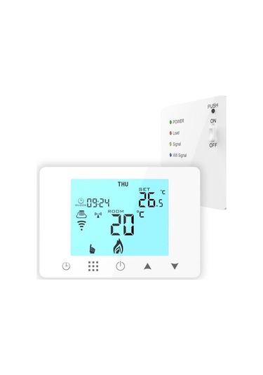 AS-882K Wifi TAŞINABİLİR KABLOSUZ AKILLI KOMBİ KONTROL TERMOSTATI