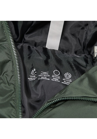 Only&sons Union Seamless Life Puffer Erkek Haki Kapüşonlu Mont Haki