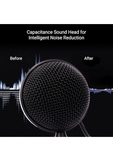 Reedark "profesyonel Usb Mikrofon - 360 Derece Ses Alma, Podcast Ve Canlı Yayınlar İçin"