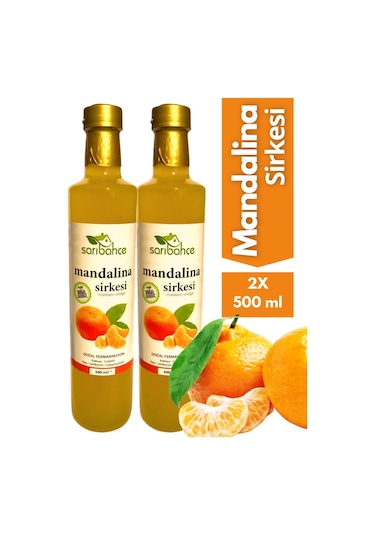 Mandalina Sirkesi 500 Ml 2'li Paket - Organik Doğal Fermantasyon