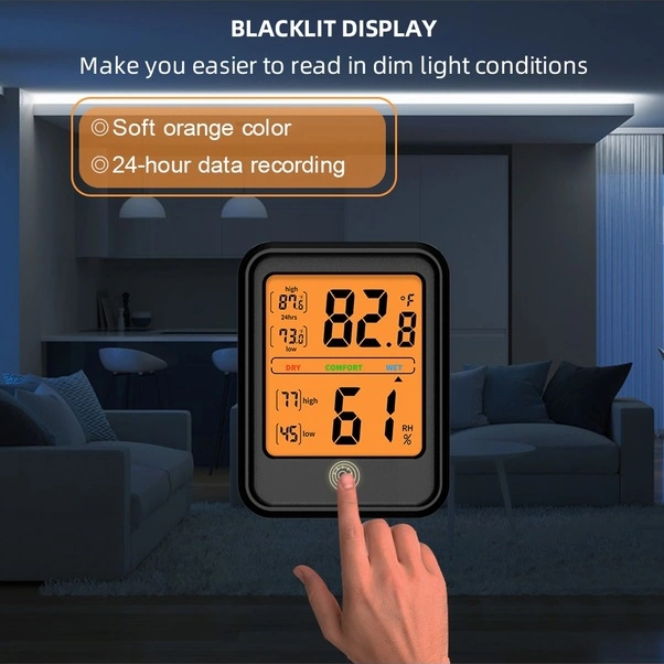 Fortunelane Endüstriyel Hassas Termometre Ve Nem Ölçer - Geniş Ekranda Ev Tipi Hava İstasyonu
