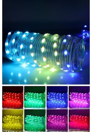 Rgb Peri Led, 10 Metre, 100 Led, Usb Girişli, Ws2812b Animasyonlu, Telefon Kontrollü, Kumandalı Led