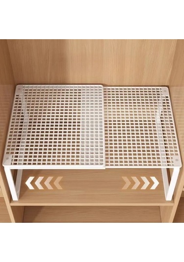 Willowhaven Beyaz M Boy Katlanır Gardırop Düzenleyici - Ayarlanabilir Raflı Çelik Giysi Askılık