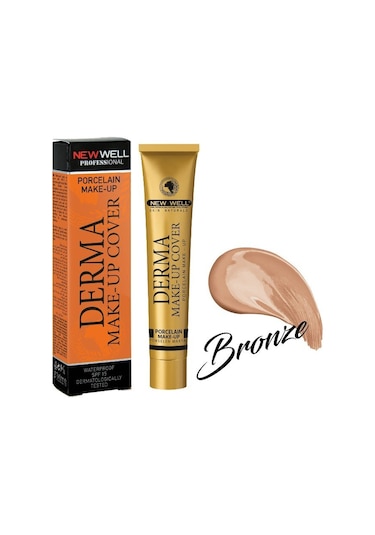 New Well Derma Make Up Cover Porselen Kapatıcı Fond.Bronze 30 ML