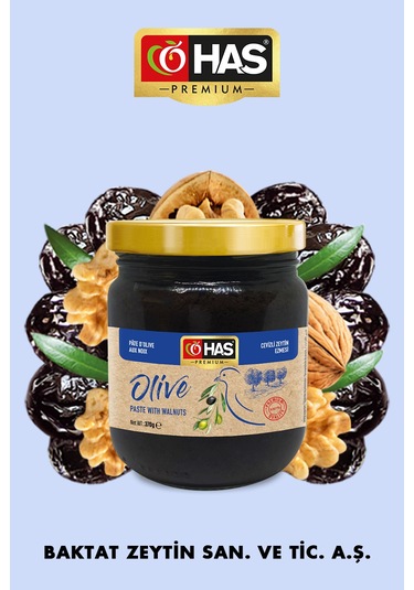 Has Premium Cevizli Siyah Zeytin Ezmesi 210 G