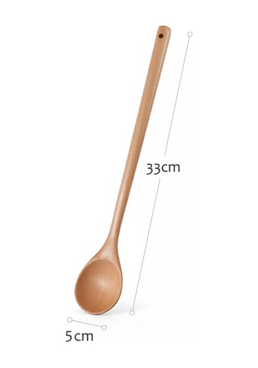Niandahoome Uzatılmış Saplı Ahşap Bar Mutfağı Kaşığı 175545609