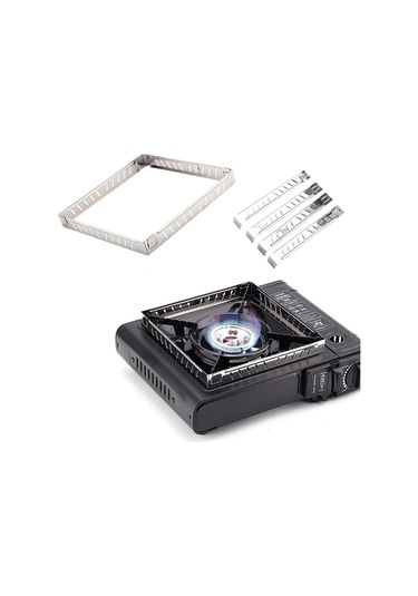 Cbtx Outdoor Gaz Sobası Ön Cam Rüzgar Geçirmez Enerji Tasarrufu Anti-pas Yüksek Mukavemetli Paslanmaz Çelik Kamp Brülör Ön Cam Açık İçin Çok Renkli