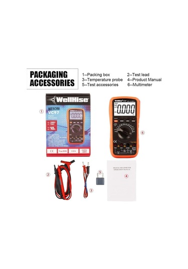 Wellhise Vc97 True Rms Dijital Multimetre