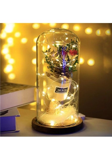 Pembe 1/2/3/5/10/20/30m Led Dize Işıklar Pil Bakır Tel Çelenk Lamba Açık  30m Pembe