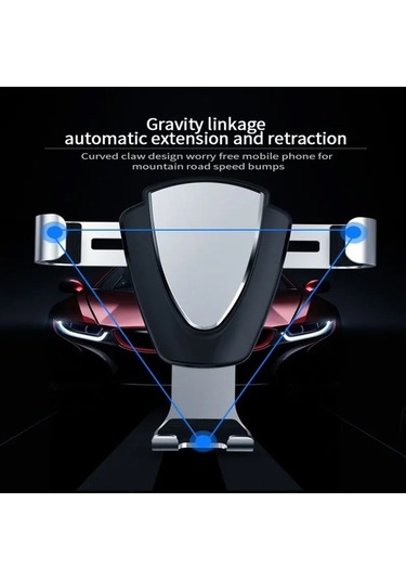 Tongxida Gold Metal Gravity Auto Phone Holder Car Air Vent Clip Car Mount Hawksbill Case -