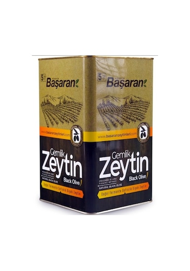 Başaran Gemlik Yağlı Süper Siyah Zeytin 5 KG