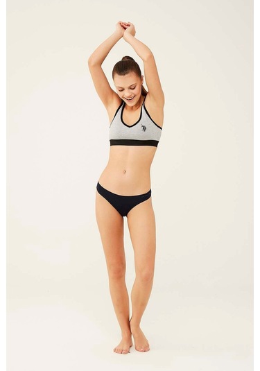 U.s Polo Assn. 67007 Kadın 5'li Modal Brazilian Slip Külot-siyah&ten&beyaz&fuşya&lacivert mix color