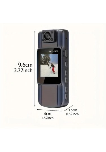 Dashanshop Black L11 Siyah Taşınabilir Hafif Aksiyon Kamerası Yüksek Çözünürlüklü Video Geniş Açı Lens Extreme Spor Çekimi İçin Uygun