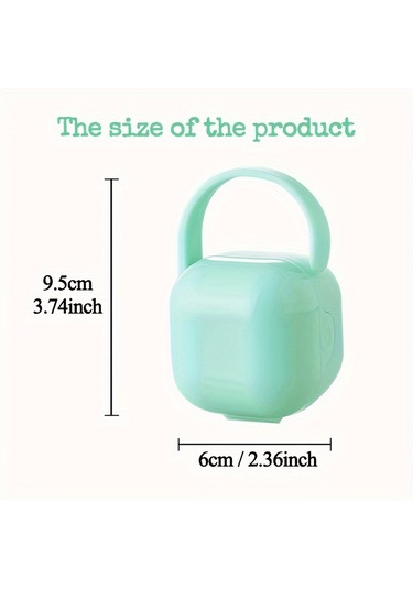 Pazly--taşınabilir Emzik Kutusu, Sevimli Düşürmeyen Emzik Tutucu, Noel Cadılar Bayramı Şükran Günü Paskalya Yeni Yıl Hediyesi Yeşil