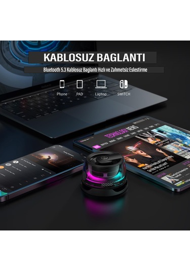 Bluetooth Hoparlör Yüksek Ses Mini Bas Manyetik Kablosuz Speaker