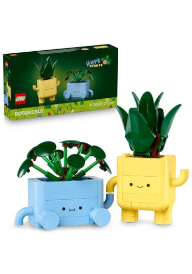 LEGO® Botanicals Mutlu Bitkiler 10349 - 9 Yaş ve Üzeri Çocuklar için Dekoratif Çiçek Yapım Seti (217 Parça)