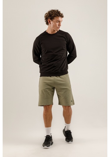 Airlife Saturn Ur7 Pro I Sıfır Yaka Erkek Sweatshirt Siyah