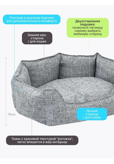 Rıch Breed Kedi Ve Köpekler İçin Kenarlı Yumuşak Yatak 109522470