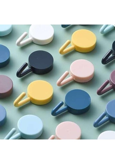 Kendinden Yapışkanlı Renkli Duvar Askı Renkli