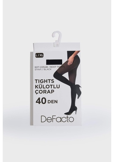 Defacto Kadın 20 Denye Külotlu Çorap G0983axnsbk27 Siyah-bk27