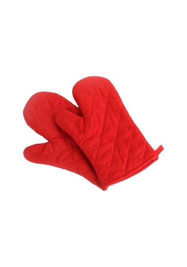 Kırmızı Su Tek Mutfak Pişirme Mikrodalga Fırın Eldiveni Eldiveni Tencere Pedi Isıya Dayanıklı Korumalı