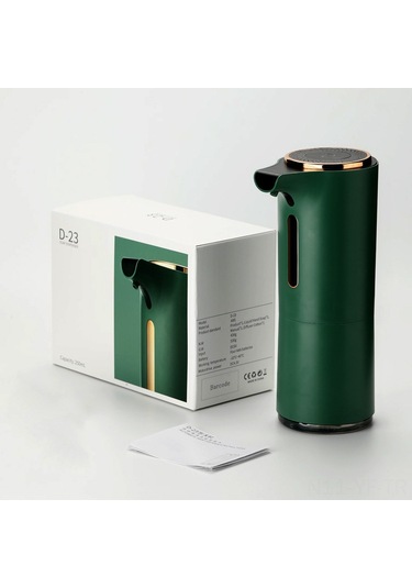 Yifomall Yeşil Otomatik Enstrümanlı Köpük Sabun Dağıtıcı, Ev, Mutfak, Banyo İçin, Delme Yok, Çocuk Dostu, Infrared Sensörlü Sabun Yok Koyu Yeşil