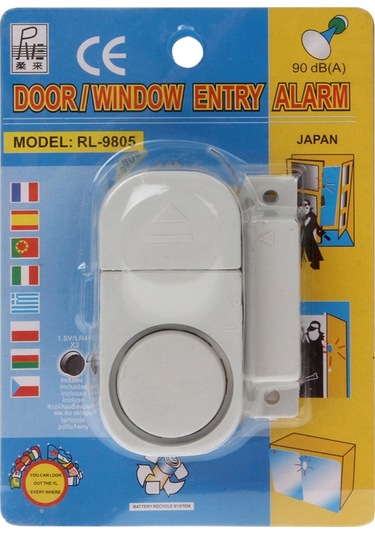 Sones Manyetik Sensör Alarm Kapı Pencere Güvenlik Sistemi, Rl-9805 Açık Gri