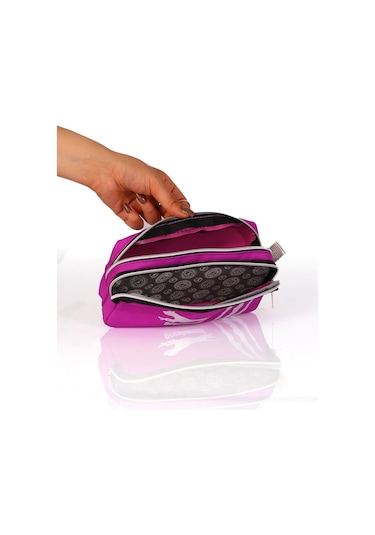 Rlx-141 İki Gözlü Kalemlik Okul Üniversite Mor Renkli