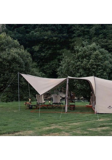 Naturehike Cloud Vessel Upf50+ Snow Skirt 4-6 Kişilik Tünel Çadır Krem