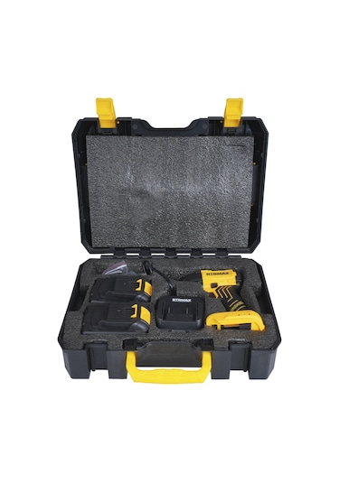 Rtrmax RTS5020 Şarjlı Torklu Vidalama Makinası Kömürsüz 200 Nm 2x4 Ah 20V Çift Akü S-Lion