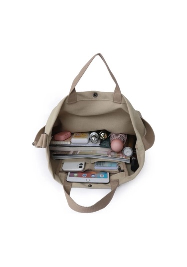 Geeksen Kadınlar İçin Çok Amaçlı Kanvas Çanta - Omuz Ve Çapraz Taşıma Haki