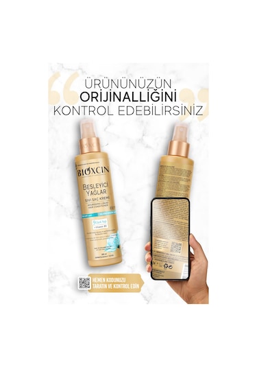 Bioxcin Besleyici Yağlar Sıvı Saç Kremi 200 ml - Sülfatsız. Kuru Ve Yıpranmış Saçlar Saç Dökülme Karşıtı