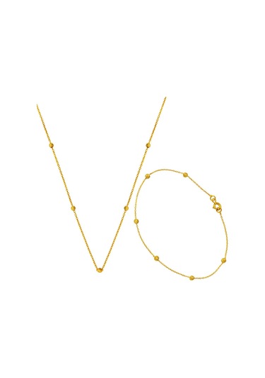 Bilezikci 22 Ayar Kolye Bileklikli Spor Altın Set Stbls22k30302 Renkli Çok Renkli