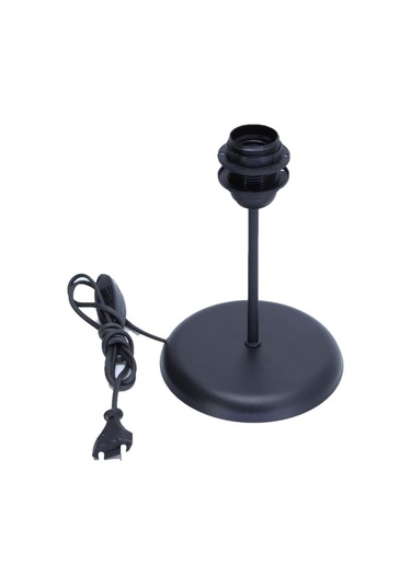 Yedek Abajur Ayağı Metal Gönde Paslanmaz Fırın Boyo Dekorasyon Ayağı Siyah