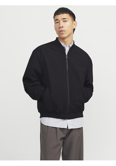 Erkek Beyzbol Yaka Bomber Ceket - Charge - 12268608 Black Siyah