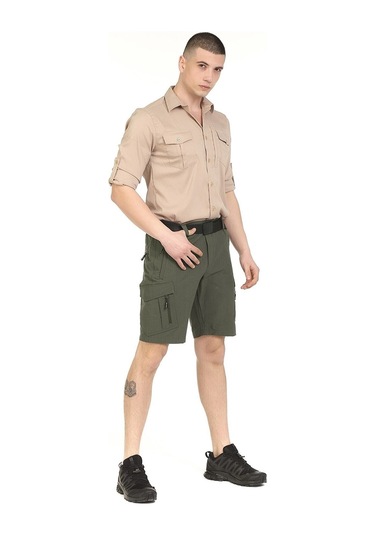Q&Steinbock Truva Erkek Şort Haki