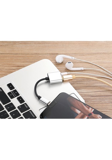 Honmex Type-c Çift Fonksiyonlu Adaptör: 3.5mm Kulaklık Bağlantısı Ve Hızlı Şarj - Huawei, Xiaomi Uyumlu