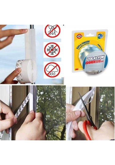 3M Boss Kapı Pencere Izolasyon Bandı Rüzgar Geçirmez Silikon Sızd (461604517)