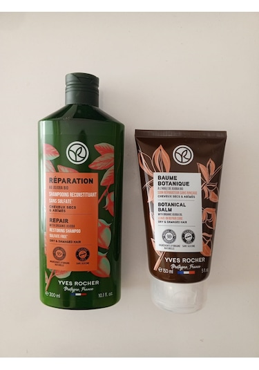 Yves Rocher Reparation Yıpranmış Saçlar İçin Onarıcı Şampuan 300 ML + Botanical Balm 150 ML