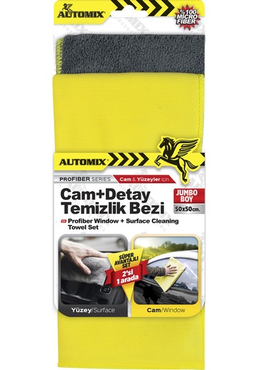 AUTOMİX PROFİBER CAM + DETAY  TEMİZLİK BEZİ