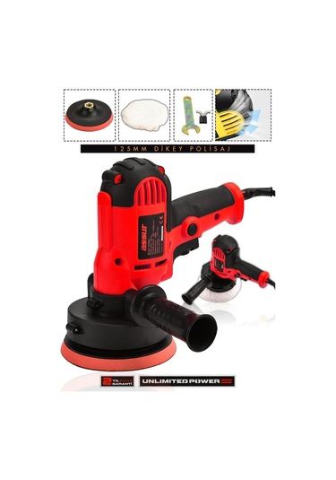 Assur ASR403 Elektrikli Dikey Polisaj Zımpara Makinesi Kırmızı