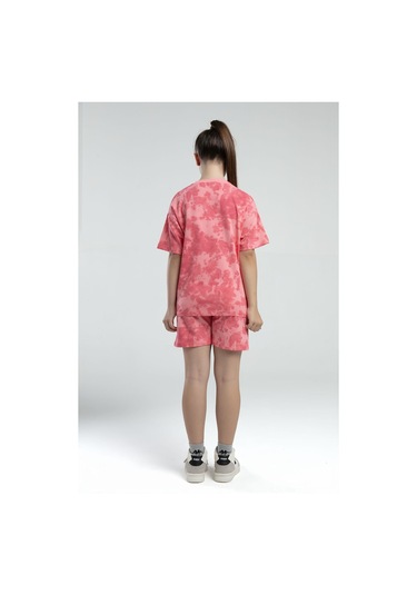 Kappa 362415 Kız Çocuk Tie-dye Şort Bermuda Pijama Takım Pembe