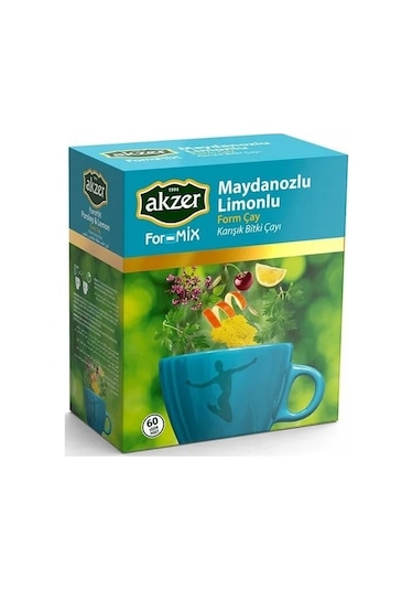 Akzer FormMix Maydanozlu & Limonlu Bitki Süzen Poşet Çay 60 x 1.5 G