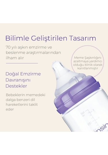 Lansınoh 2 x 330 Ml Biberon ve Naturalwave Biberon Emziği 6 Ay+