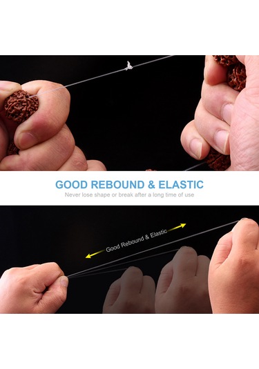 Leezsing 0.6mm Şeffaf Lastik İpi 12m - Evde Yapımı Bilezik, Gümüşlük Ve Dekoratif İçin El Sanatı Teli Diğer