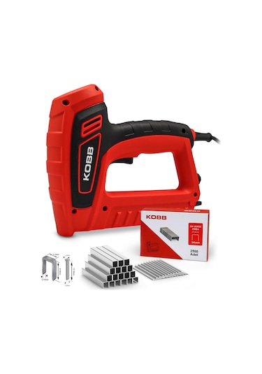 Kobb KBZ200 8-16 MM Zımba ve 15-16 MM Profesyonel Çivi Çakma Makinesi + 3000 Adet Yedek Zımba ve Çivi