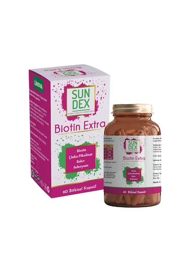 Sundex Biotin Extra 60 Bitkisel Kapsül