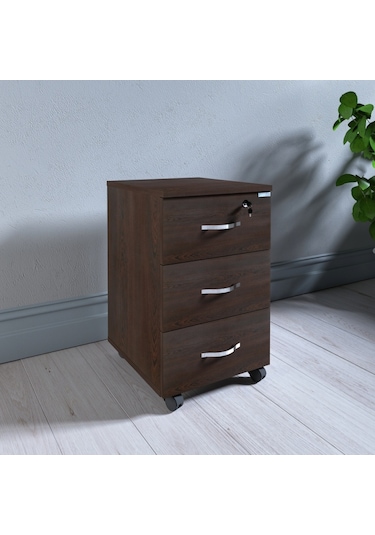Vena Komodin Keson 3 Çekmeceli 4. Wenge