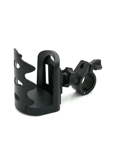 Evrensel Ayarlanabilir Motosiklet Bardak Tutucu Hızlı Bırakma Altın - Siyah